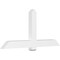 Ekena Millwork Eugene Architectural Grade PVC Gable Bracket, 72"W x 33"H x 4"D x 6"F, 11/12 Pitch GBP072X33X0406EUG00 - alternate 1